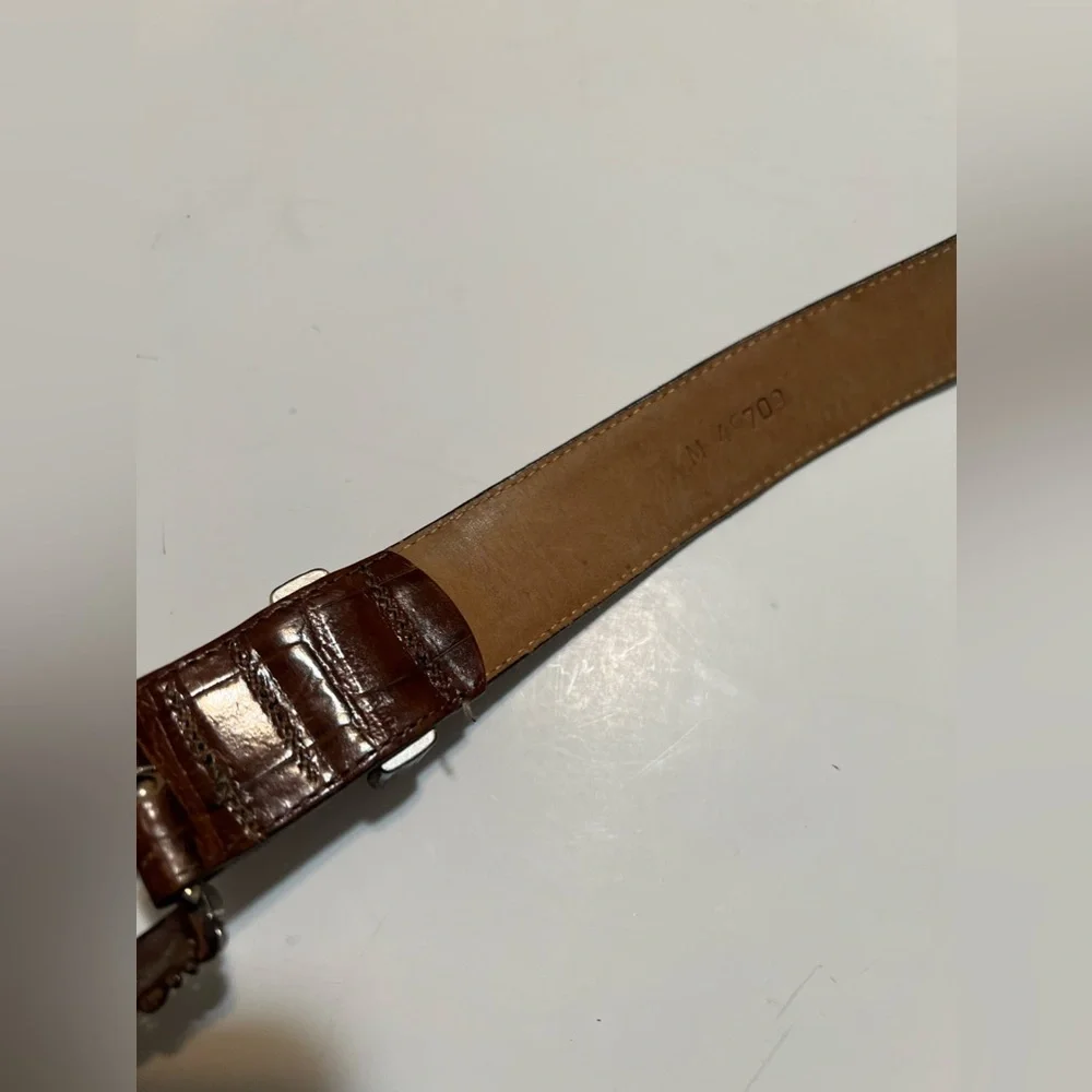 Brighton brown leather belt